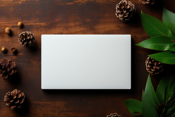 Mockup business card blank