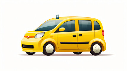Yellow ev taxi 