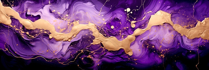 purple and gold paint splashes. legal AI