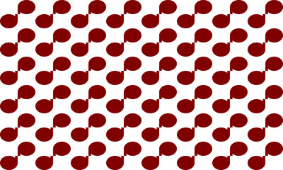 Red dot on white background, design for fabric printing as repeat pattern, pink red circle
