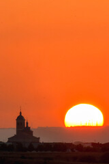 taj mahal at sunset