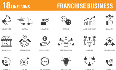 Franchise Business Icons