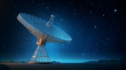 Radio telescope Satellite dish - obrazy, fototapety, plakaty