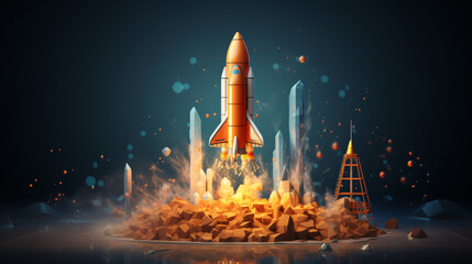 Rocket launch.