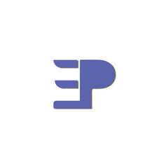 EP OR PE logo design and PE OR EP Letter icon