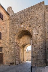 Fototapeta na wymiar inner side of San Francesco door, Volterra, Italy