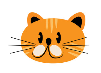 cute cat cartoon character	
