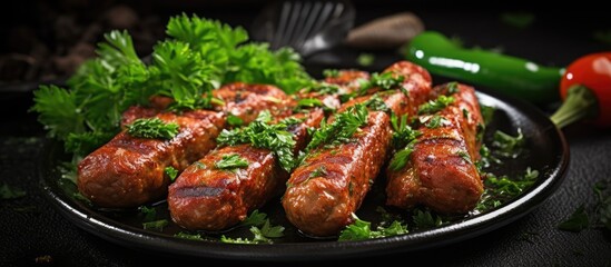 Deliciously fried pork sausage combined with fragrant parsley.