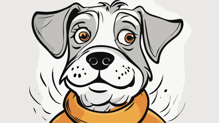 Dog animal cartoon illustration vector image. Cute puppy drawing design image