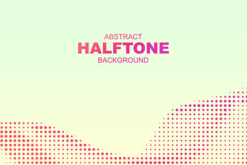 The abstract halftone background consists of different dots.