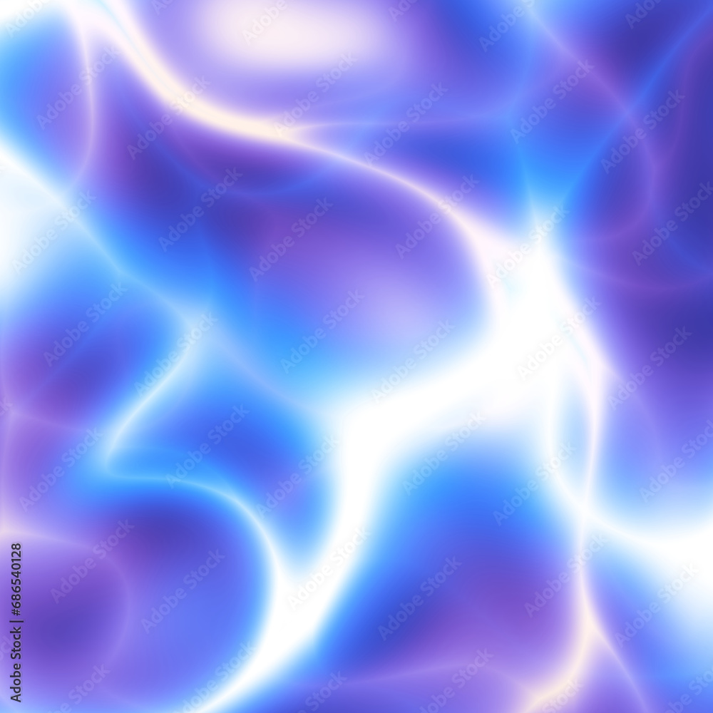 Wall mural Blue glowing multidimensional plasma force field. Abstract glowing background