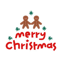 Merry christmas and happy new year text letter 