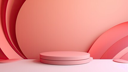 Abstract background podium minimal style for product branding