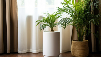 plant in a window HD 8K wallpaper Stock Photographic Image 