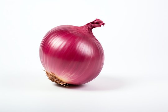 a red onion on a white background