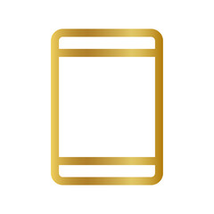 golden tablet pc icon 