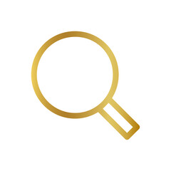 golden magnifying glass icon