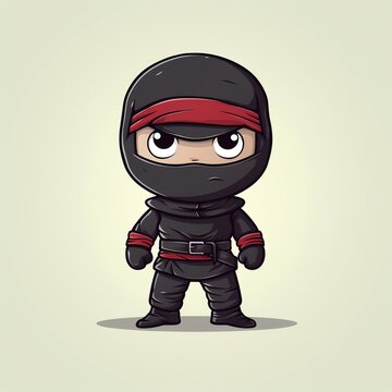 cartoon of a ninja