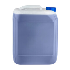 plastic canister with liquid