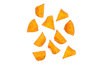 PNG, Corn chips, isolated on white background