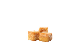 PNG,Fried tofu, isolated on white background