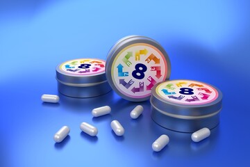 Tablets packed with 8 vital vitamins - 686555146