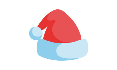 Santa Claus Hat Illustration Vector Image Isolated
