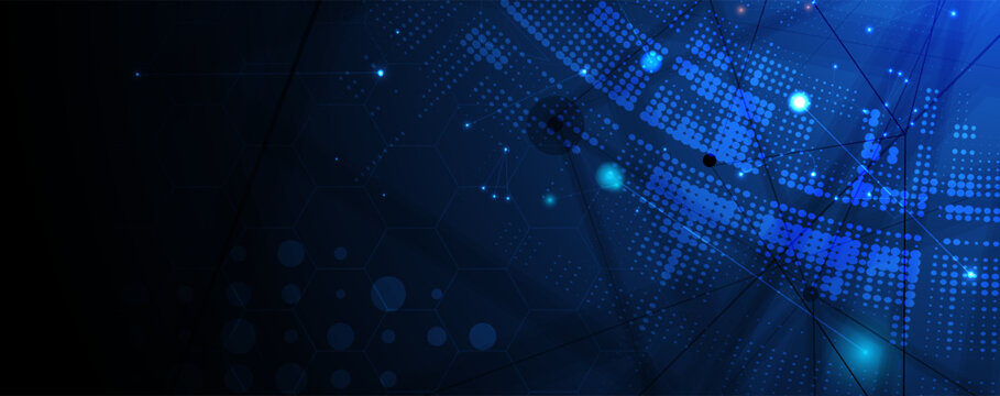 Abstract data background. Futuristic technology style. Elegant digital  background for business cyber presentations.
