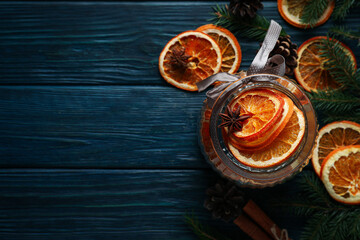 Obraz na płótnie Canvas Dried orange, concept of delicious dried fruit