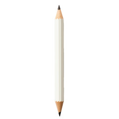 two head,two tips of one white pencil,business mind concept 