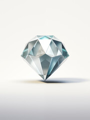 Diamond isolated background,created with Generative AI tecnology.