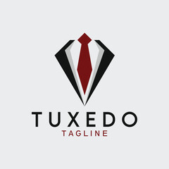 tuxedo logo vector illustration design for use brand identity business