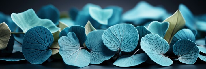 Macro Leaves Background Texture Blue Turquoise , Banner Image For Website, Background, Desktop Wallpaper