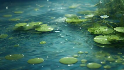 lily in water