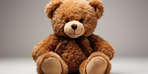 Obraz premium teddy bear isolated on white background. AI Generated