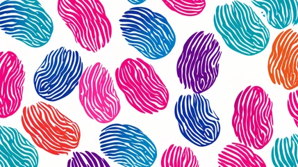 Rolgordijnen Fingerprint seamless pattern © Natia