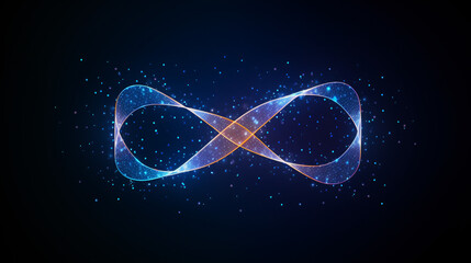 Infinity icon from lines