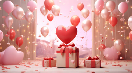 Composition of romantic creativity, I wish you a happy Valentine's Day