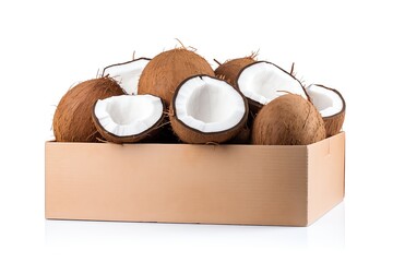 a box of coconuts
