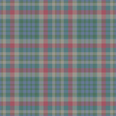 Plaid seamless pattern. Check fabric texture. Vector textile print.