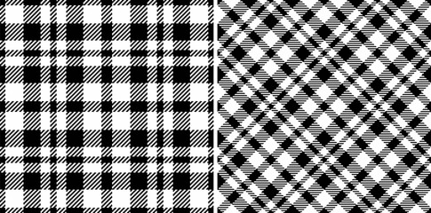 Check seamless tartan of plaid pattern vector with a textile texture background fabric. - obrazy, fototapety, plakaty