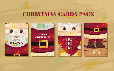 Merry Christmas greeting cards collection
