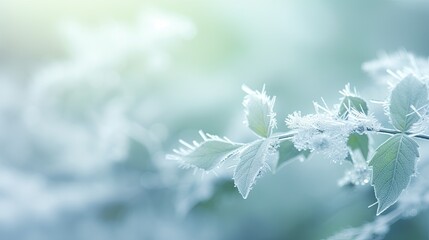 A frosty mint greenery. 