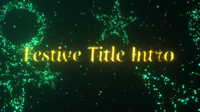 Elegant Golden Text Particle Title Intro