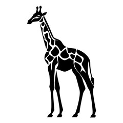 Fototapeta premium Simple Illustration of Giraffe with Unique Pattern