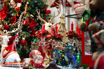 Naklejka premium Christmas Celebrations and Christmas Decorations Background Photo, Kadikoy Istanbul, Turkiye (Turkey)