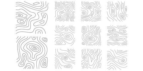 Topography Pattern Lines Background