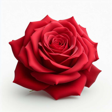 "Passionate Blooms: Vibrant Red Roses in Romantic Garden Elegance ai image" 