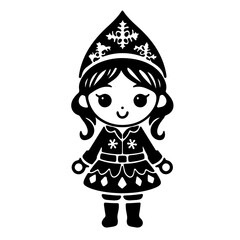 Christmas elf SVG File.