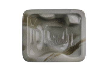 Hot tube sample from above, isolated on transparent background.